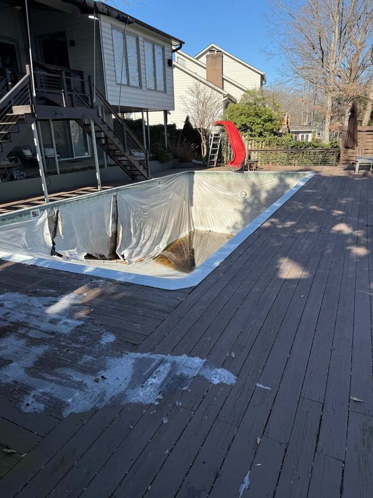 Example backyard photo before renovation